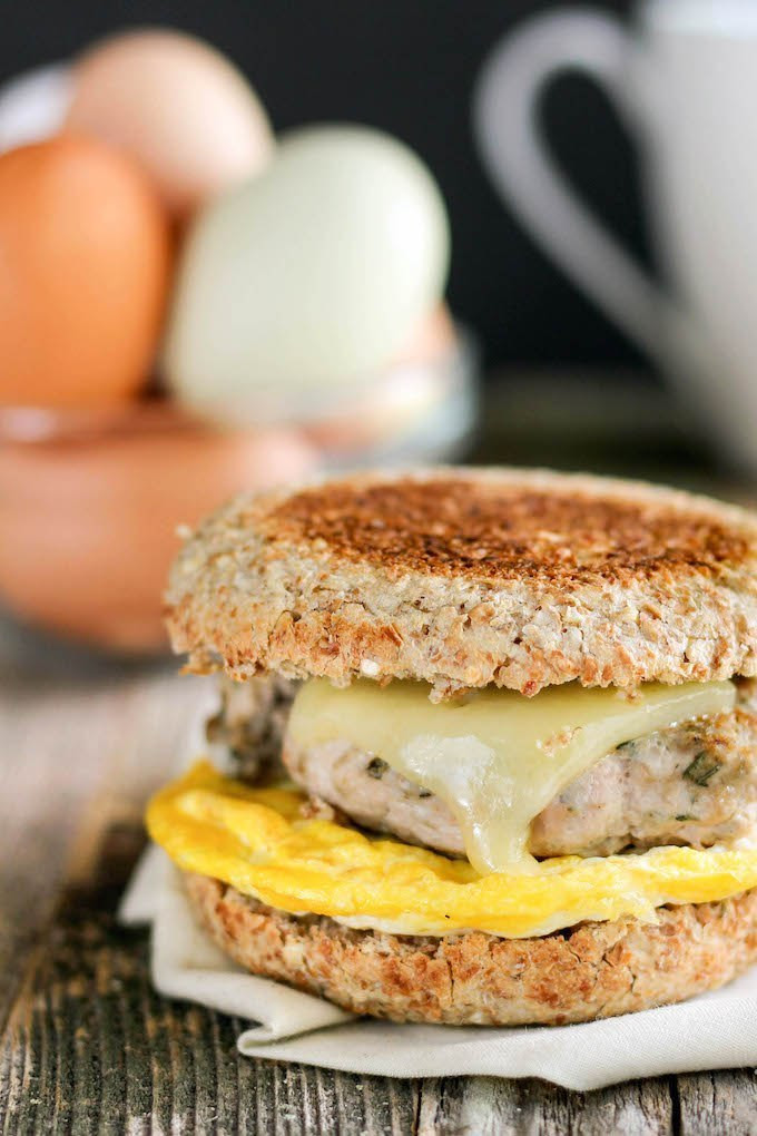 Healthy Breakfast Sandwich
 Healthy Freezer Friendly Breakfast Sandwiches