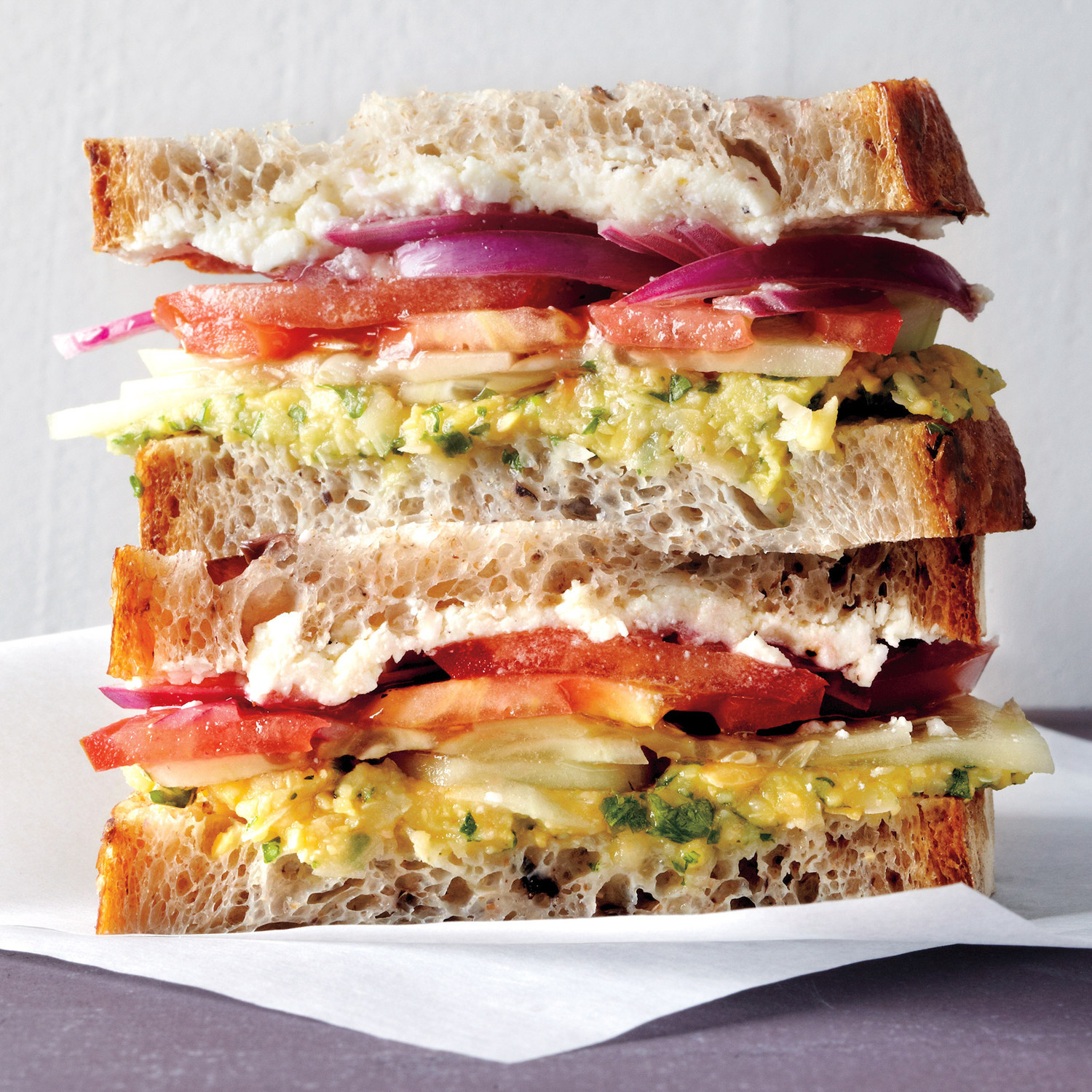 Healthy Breakfast Sandwich Ideas
 Greek Salad Sandwich