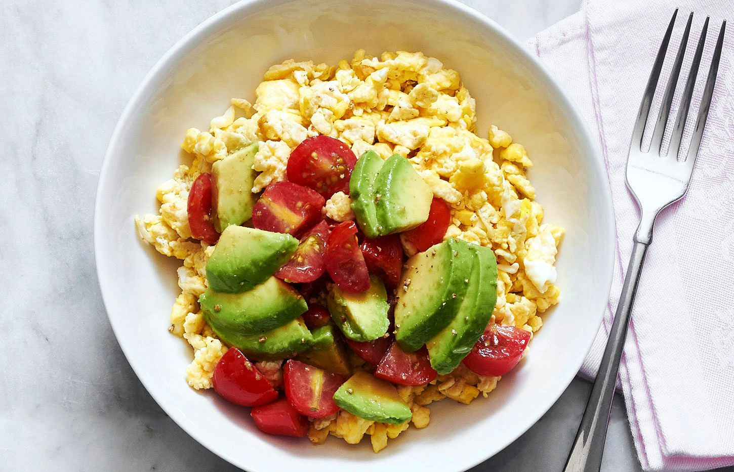 Healthy Breakfast Scramble
 avocado scrambled eggs healthy