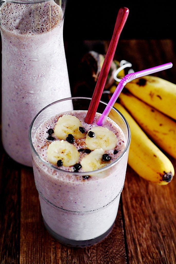 Healthy Breakfast Shake Recipes
 Banana Blueberry Breakfast Smoothie – Healthy Ve arian