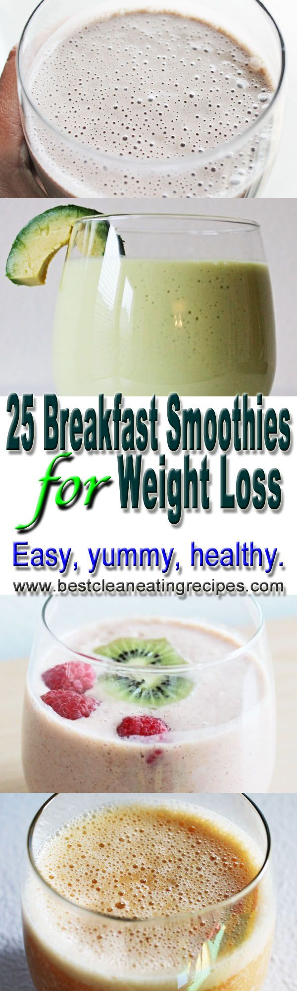 Healthy Breakfast Shake Recipes
 25 breakfast smoothies for weight loss by Best Clean