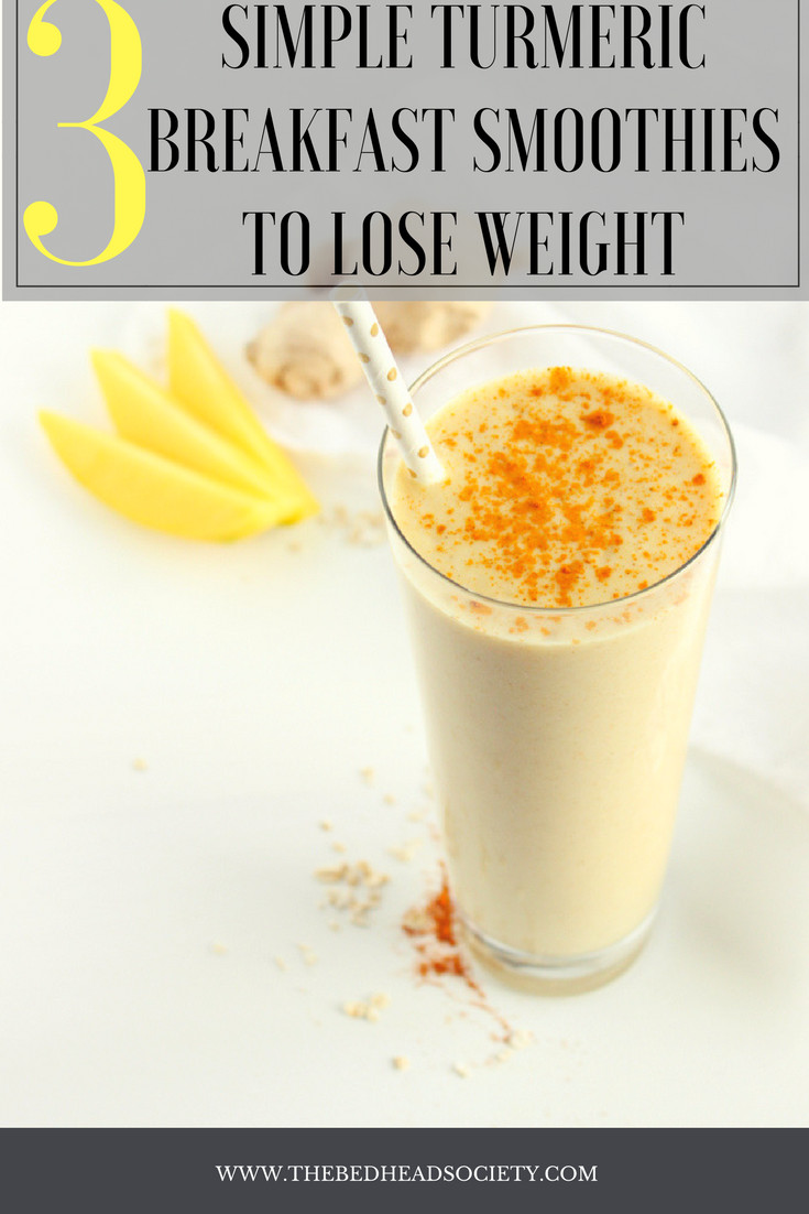 Healthy Breakfast Shakes To Lose Weight
 3 Simple Turmeric Breakfast Smoothies to Lose Weight