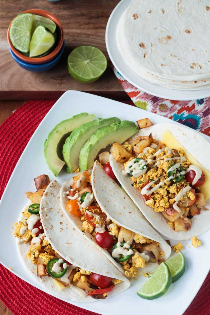 Healthy Breakfast Sides
 Healthy Breakfast Tacos w Tofu & Roasted Potatoes