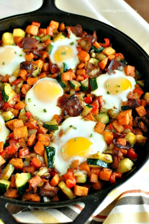 Healthy Breakfast Skillet
 Sweet Potato Breakfast Skillet with Bacon