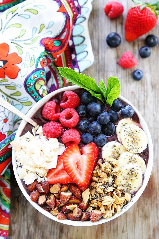 Healthy Breakfast Smoothie
 Smoothie Bowl With Berries And Bananas