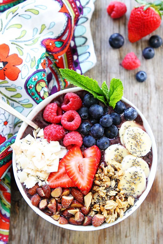 Healthy Breakfast Smoothie Recipe
 Smoothie Bowl With Berries And Bananas