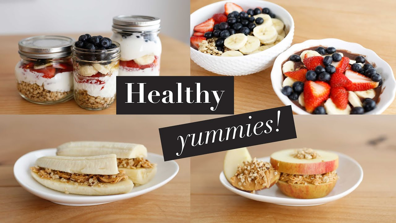 Healthy Breakfast Snacks
 3 Simple Healthy Breakfast Snacks