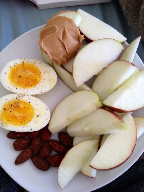 Healthy Breakfast With Boiled Eggs
 Awesome Breakfast Hard Boiled Eggs Almonds Apples
