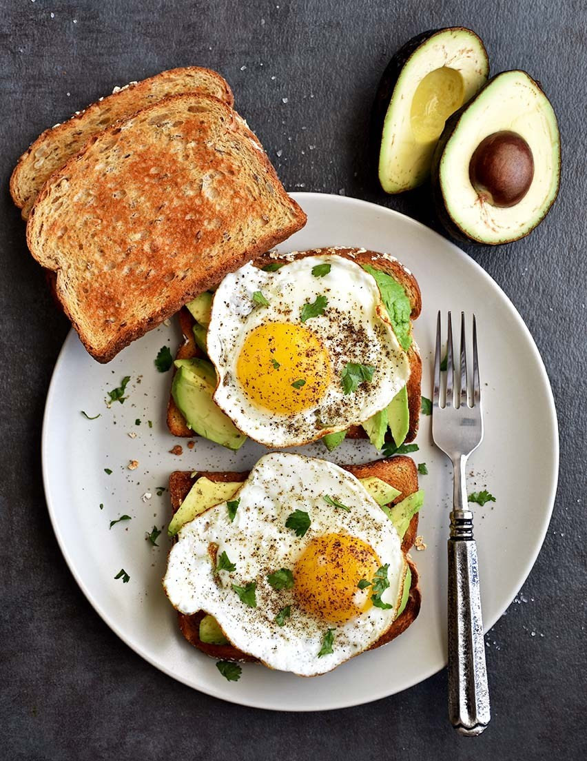 Healthy Breakfast With Eggs And Avocado
 Avocado Egg Toast Pepper Delight