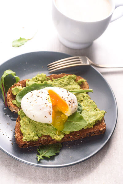 Healthy Breakfast With Eggs And Avocado
 Poached Egg And Avocado Toast