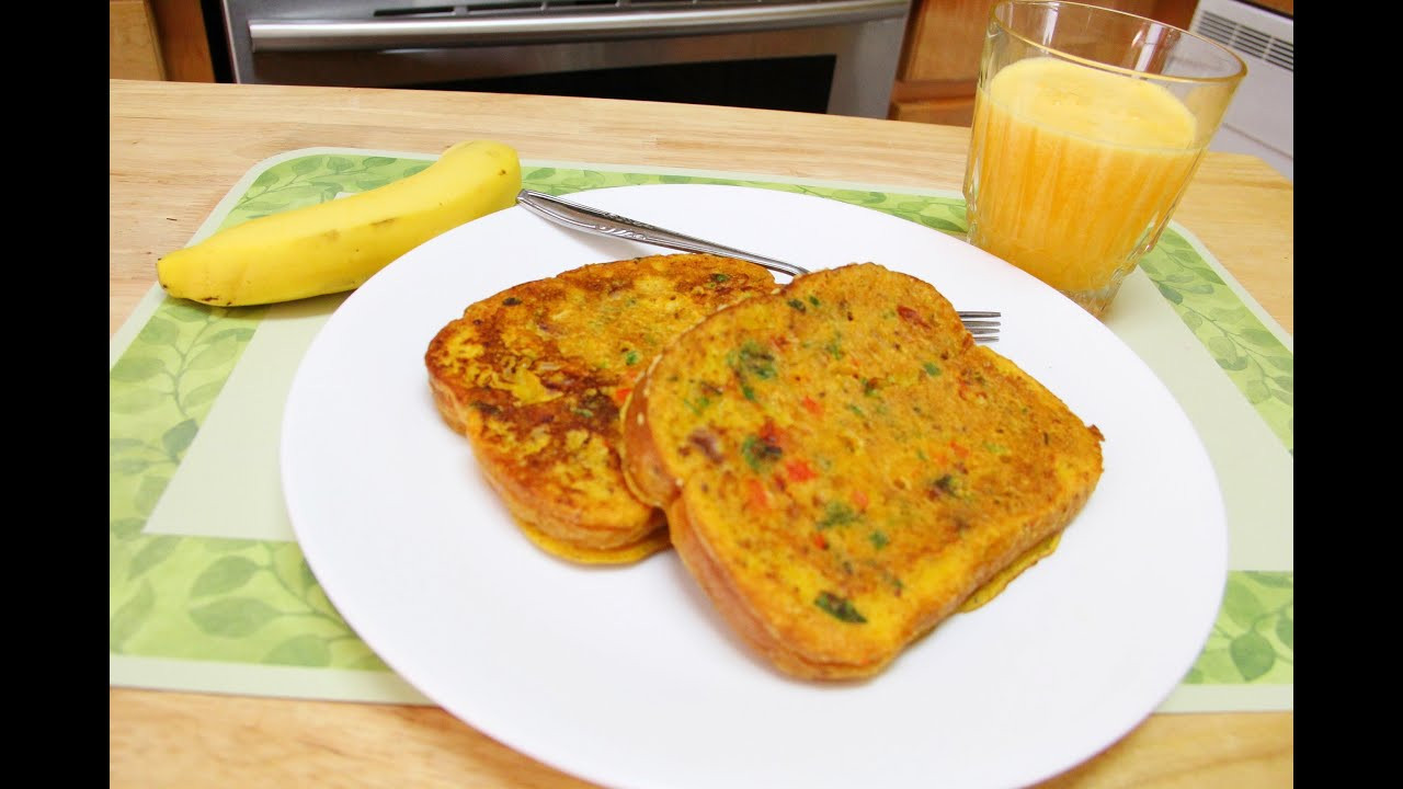 Healthy Breakfast Without Eggs
 No Eggs Besan Bread Omelette Video Recipe by Bhavna