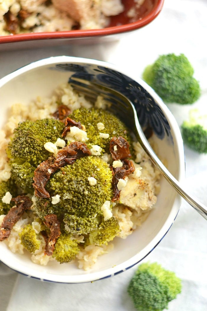 Healthy Broccoli And Rice Casserole
 e Pan Chicken Broccoli Brown Rice Casserole Skinny