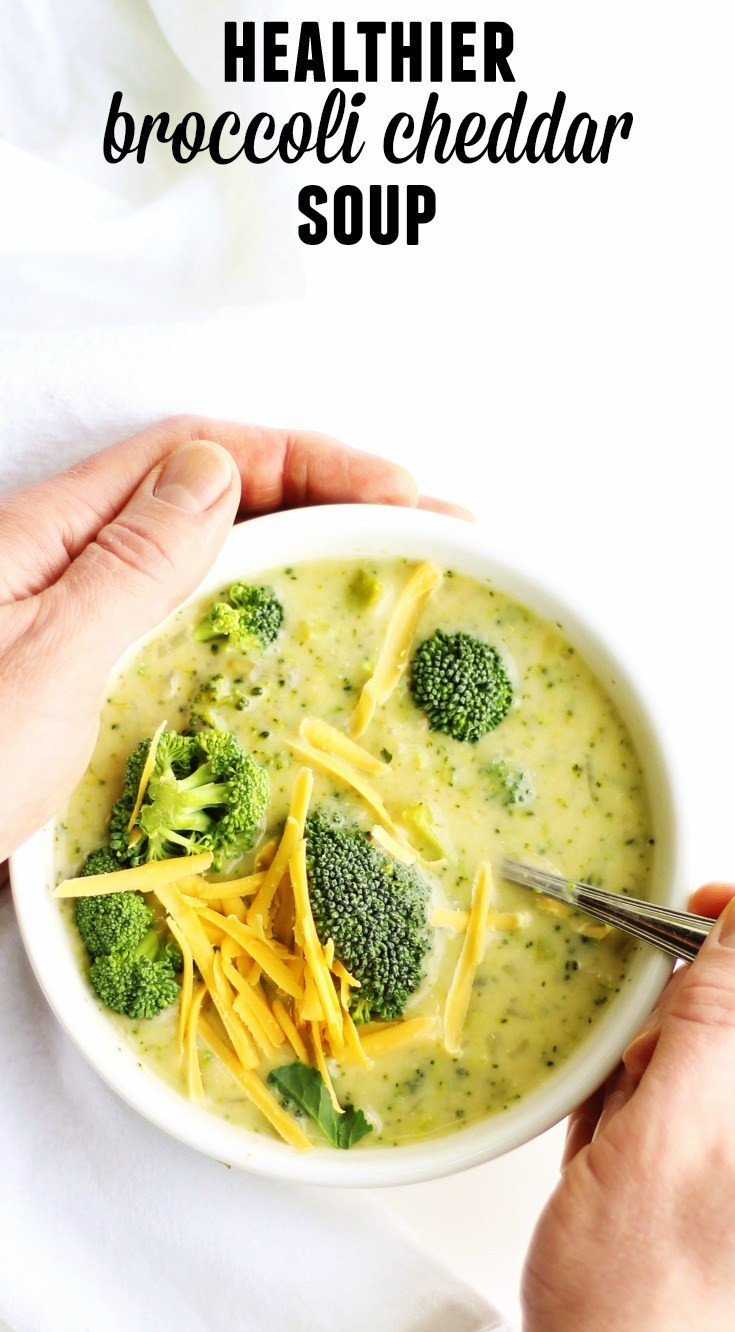 Healthy Broccoli Cheddar Soup
 Secret ingre nt healthy broccoli cheddar soup