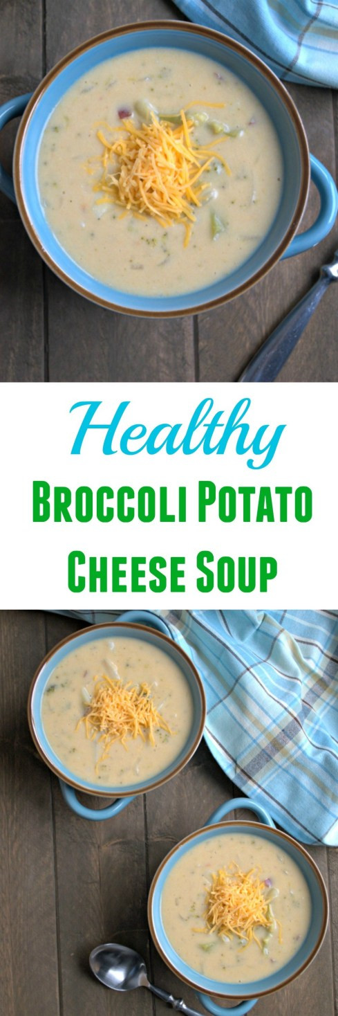 Healthy Broccoli Cheddar Soup
 Healthy Broccoli Potato Cheese Soup Chocolate Slopes