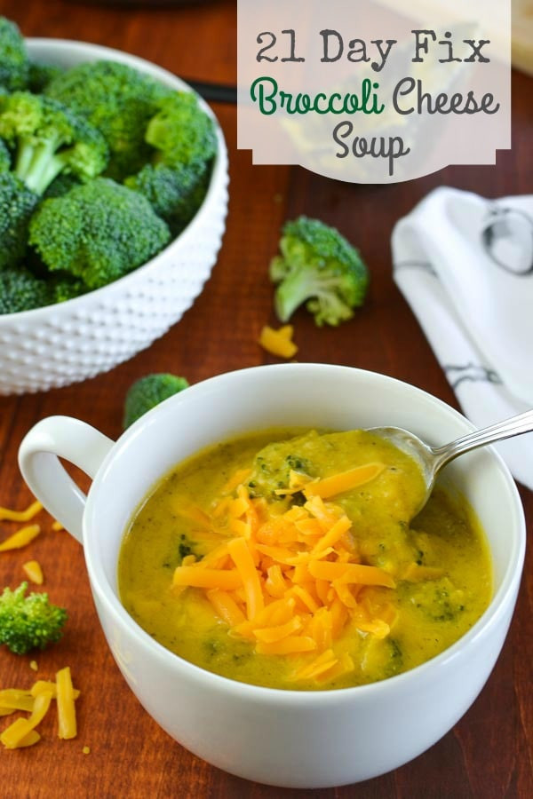 Healthy Broccoli Cheese Soup
 21 Day Fix Broccoli Cheese Soup Instant Pot