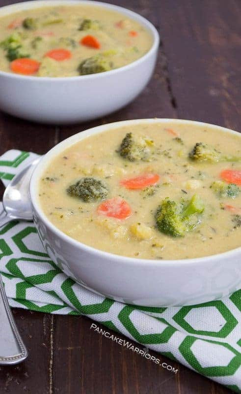 Healthy Broccoli Cheese Soup
 Vegan Broccoli Cheese Soup Dairy Free Gluten Free
