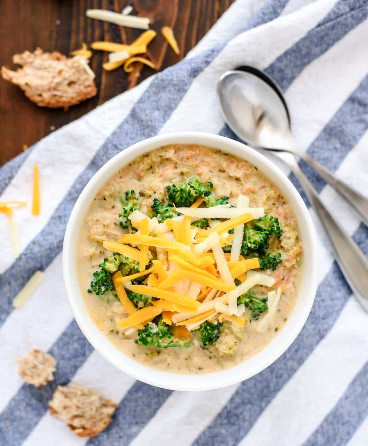 Healthy Broccoli Cheese Soup
 Slow Cooker Broccoli Cheese Soup