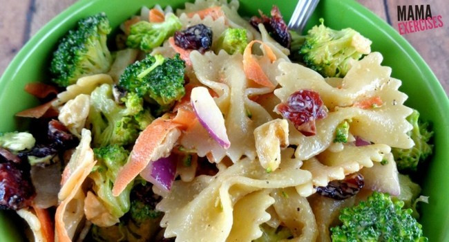 Healthy Broccoli Pasta Salad
 Cranberry Broccoli Pasta Salad Recipe Mama Exercises