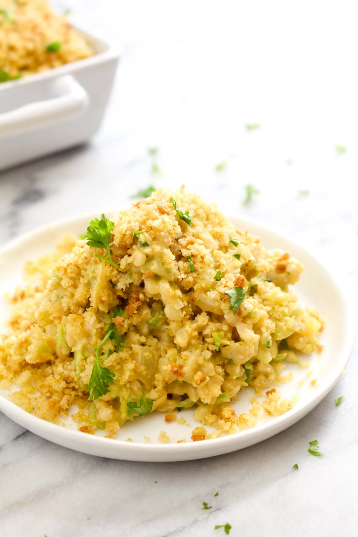 Healthy Broccoli Rice Casserole
 Vegan Cheesy Broccoli Rice Casserole Catching Seeds