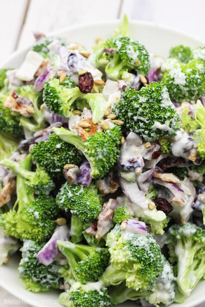 Healthy Broccoli Salad
 Skinny Greek Yogurt Broccoli Salad Easy Fresh