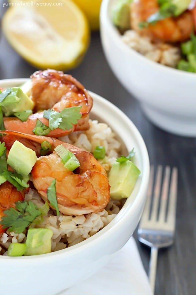 Healthy Brown Rice Bowl Recipes
 Healthy Brown Rice Bowl with Shrimp & Avocado $500