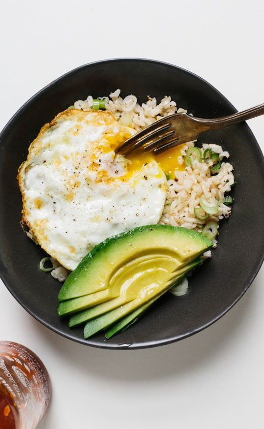 Healthy Brown Rice Bowl Recipes
 Rice Bowl with Fried Egg and Avocado Recipe