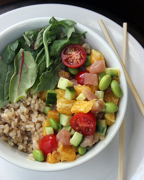 Healthy Brown Rice Bowl Recipes
 Recipe For Fresh Tuna & Brown Rice Sushi Bowl