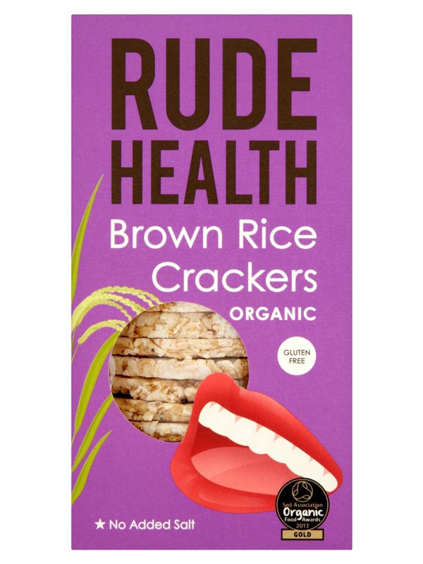 Healthy Brown Rice Brands
 Brown Rice Crackers Organic 130g Rude Health