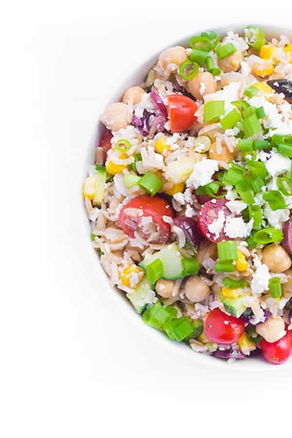 Healthy Brown Rice Side Dish Recipes
 Brown Rice Greek Salad The Lemon Bowl