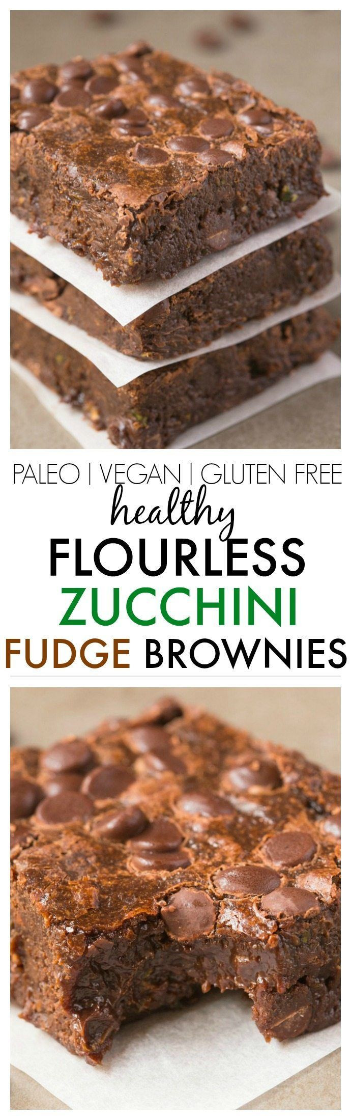 Healthy Brownies Recipe
 Healthy Flourless Zucchini Fudge Brownies made with NO