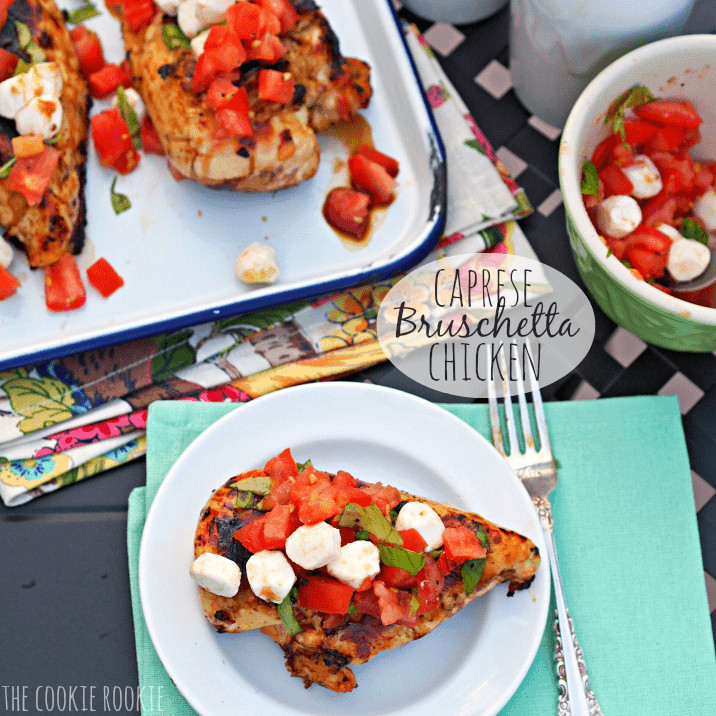 Healthy Bruschetta Chicken
 Caprese Bruschetta Chicken The Cookie Rookie