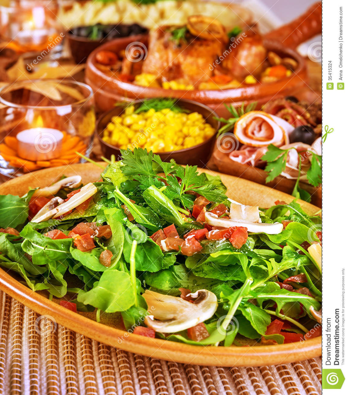 Healthy But Tasty Snacks
 Fresh rocket salad stock photo Image of party appetizer