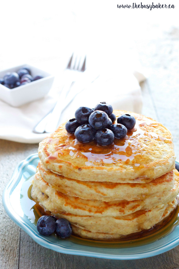 Healthy Buttermilk Pancakes
 Healthy Buttermilk Pancakes The Busy Baker