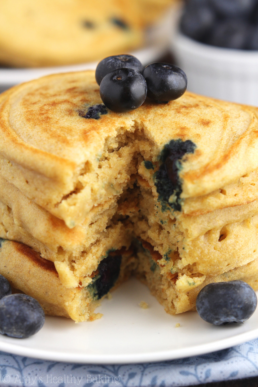 Healthy Buttermilk Pancakes
 healthy fluffy buttermilk pancakes