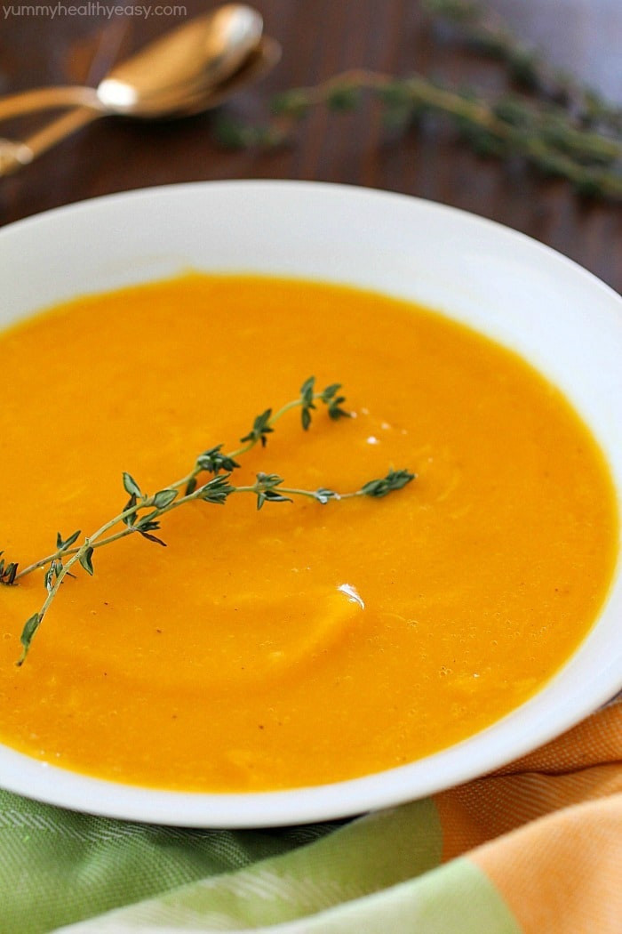 Healthy Butternut Squash Soup
 Easy Butternut Squash Soup Yummy Healthy Easy