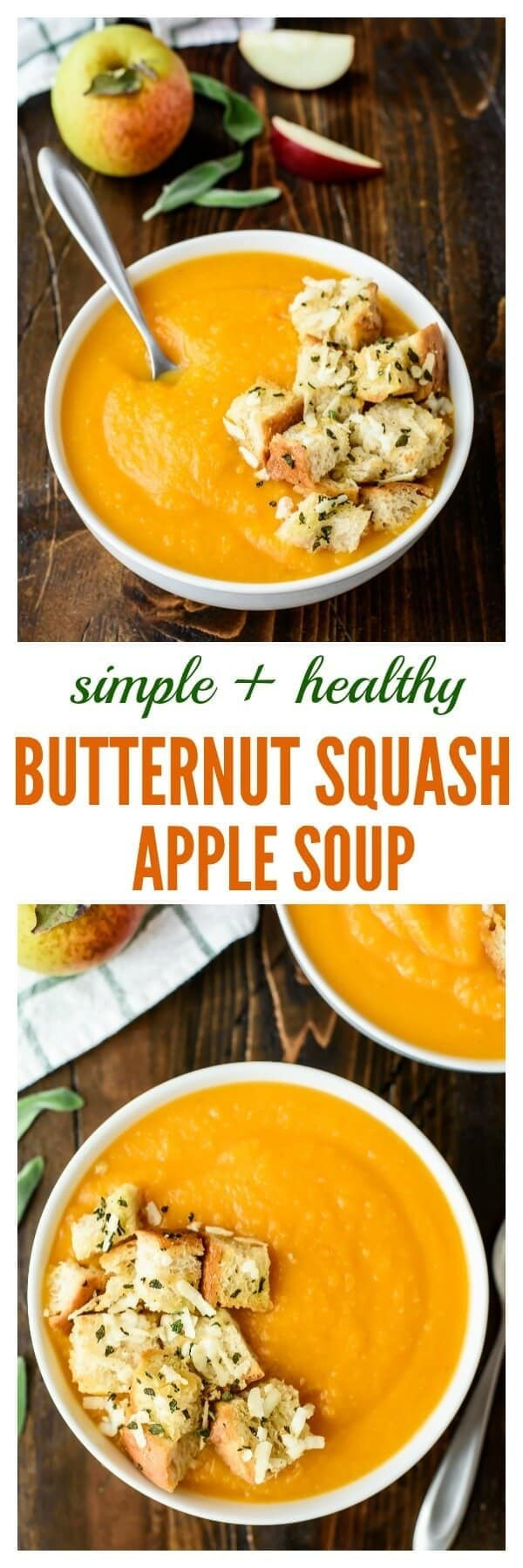 Healthy Butternut Squash Soup
 Butternut Squash Apple Soup