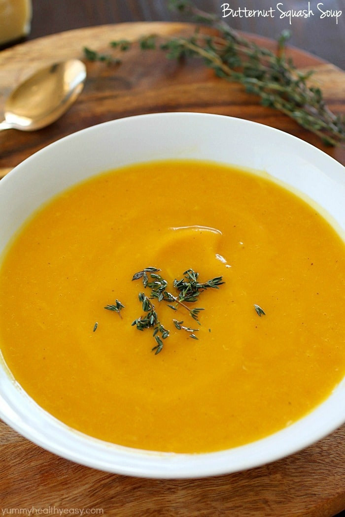 Healthy Butternut Squash Soup
 Easy Butternut Squash Soup Yummy Healthy Easy