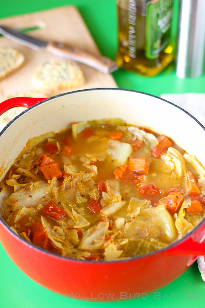 Healthy Cabbage Soup
 Light and Healthy Cabbage Soup with Easy Cheese Toasts