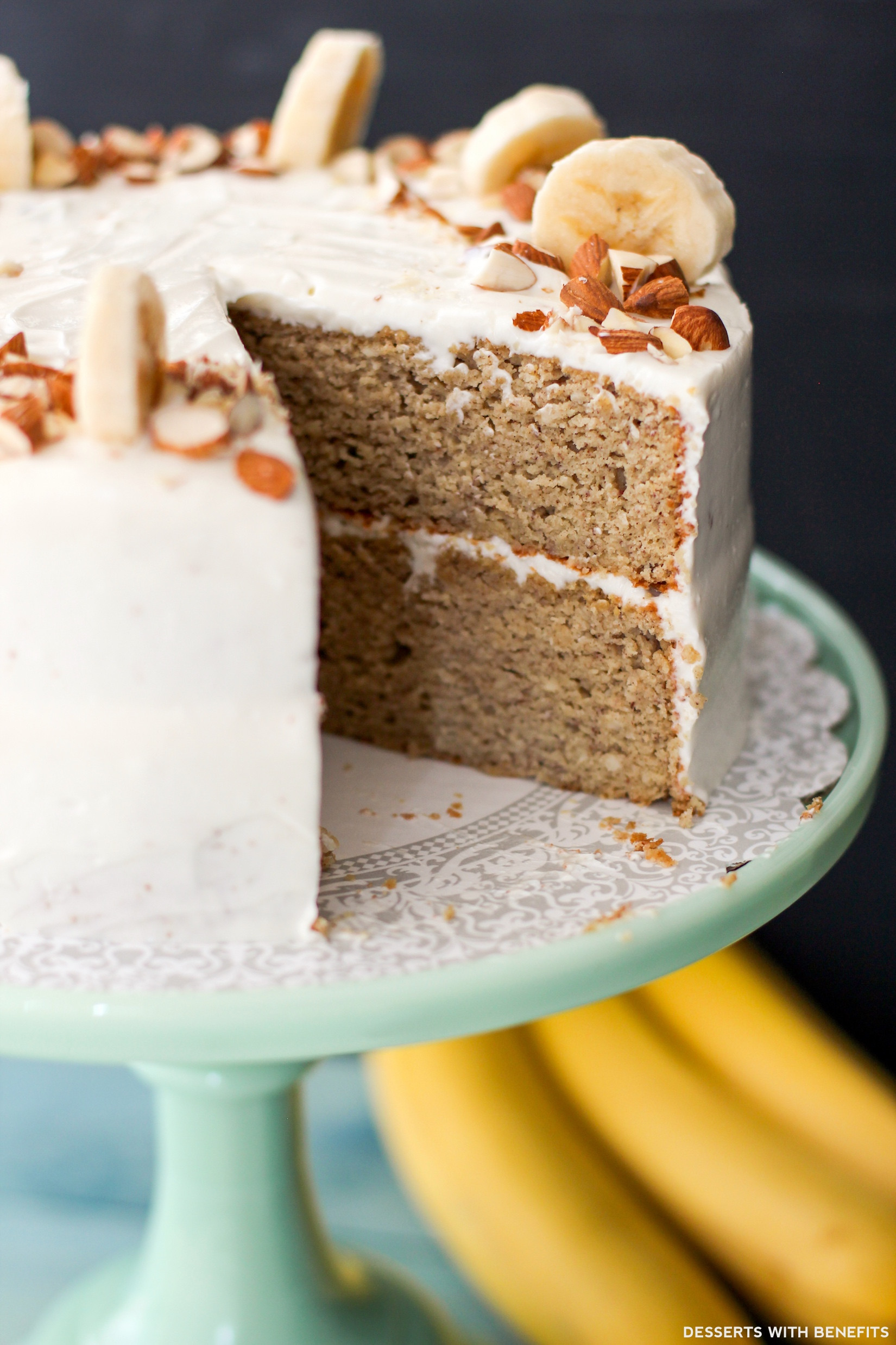 Healthy Cake Recipes
 Gluten Free Healthy Banana Cake with Cream Cheese Frosting