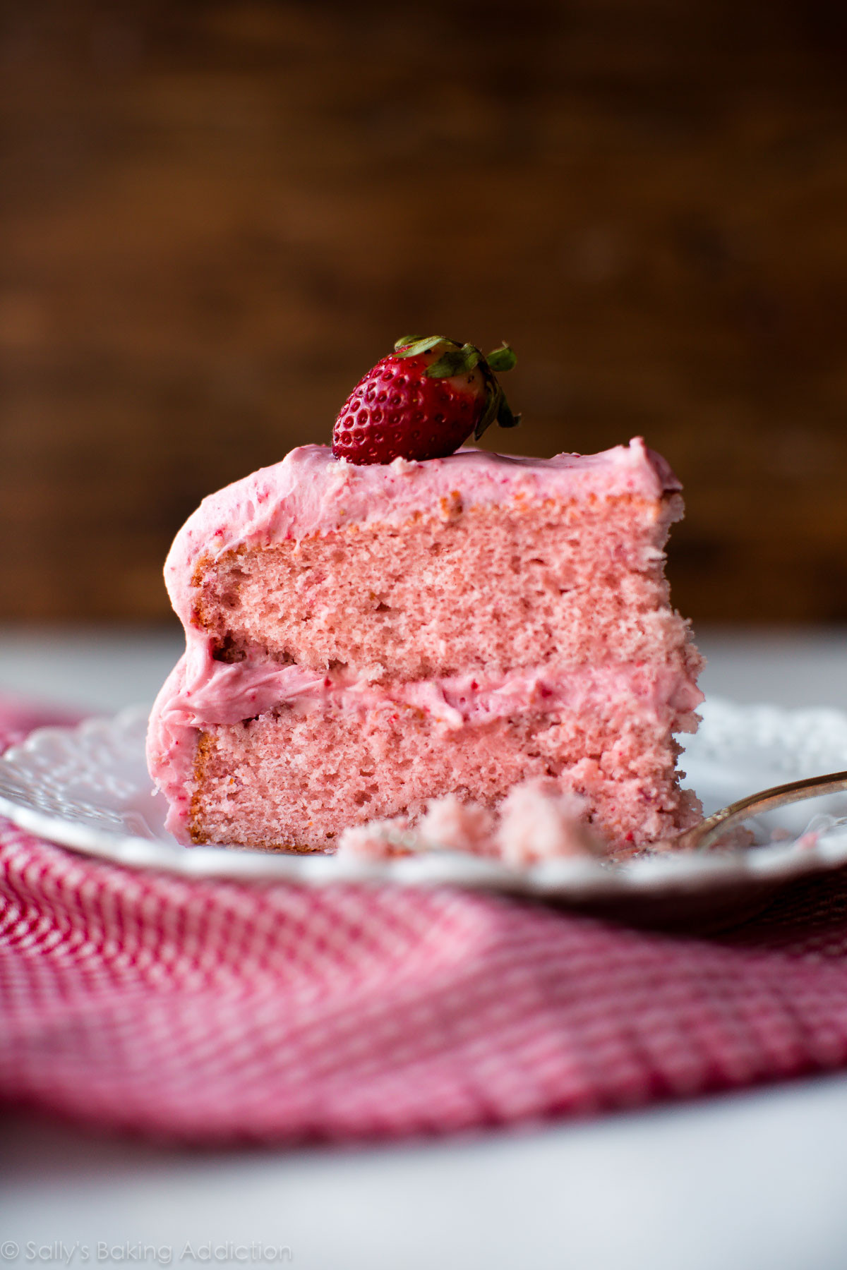 Healthy Cake Recipes From Scratch
 Homemade Strawberry Cake Sallys Baking Addiction