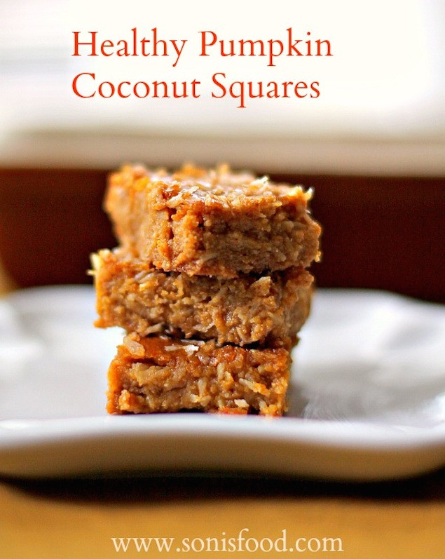 Healthy Canned Pumpkin Dessert Recipes
 Coconut and Pumpkin Bars