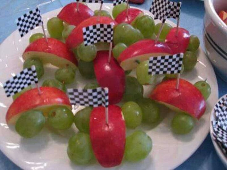 Healthy Car Snacks
 Cute race car snack noms Pinterest