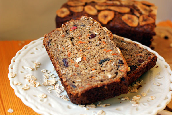 Healthy Carrot Bread
 Healthy Banana Carrot Bread with Cranberries