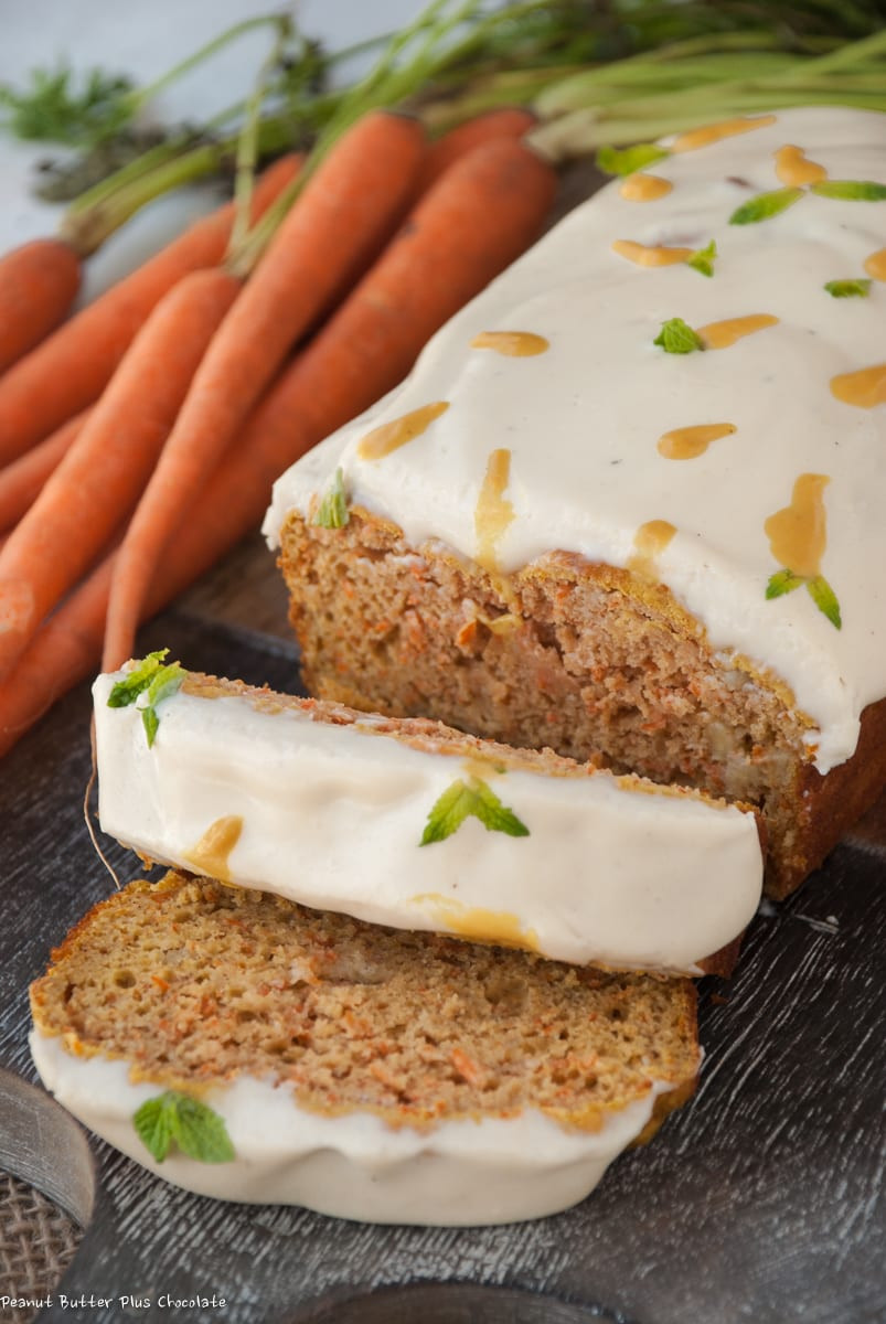 Healthy Carrot Cake Frosting
 Healthy Carrot Cake Banana Loaf with Cream Cheese Frosting