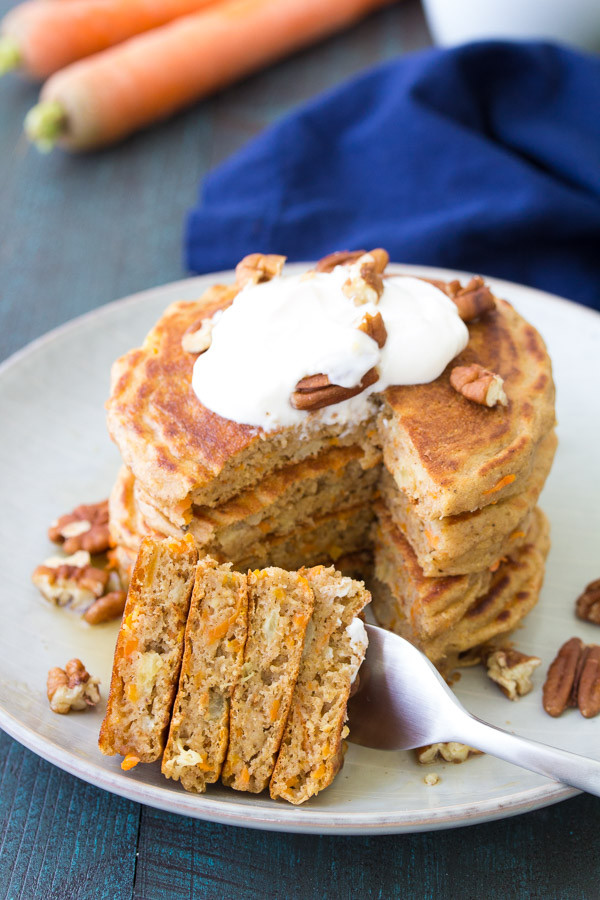 Healthy Carrot Cake Pancakes
 Healthy Carrot Cake Pancakes Kristine s Kitchen