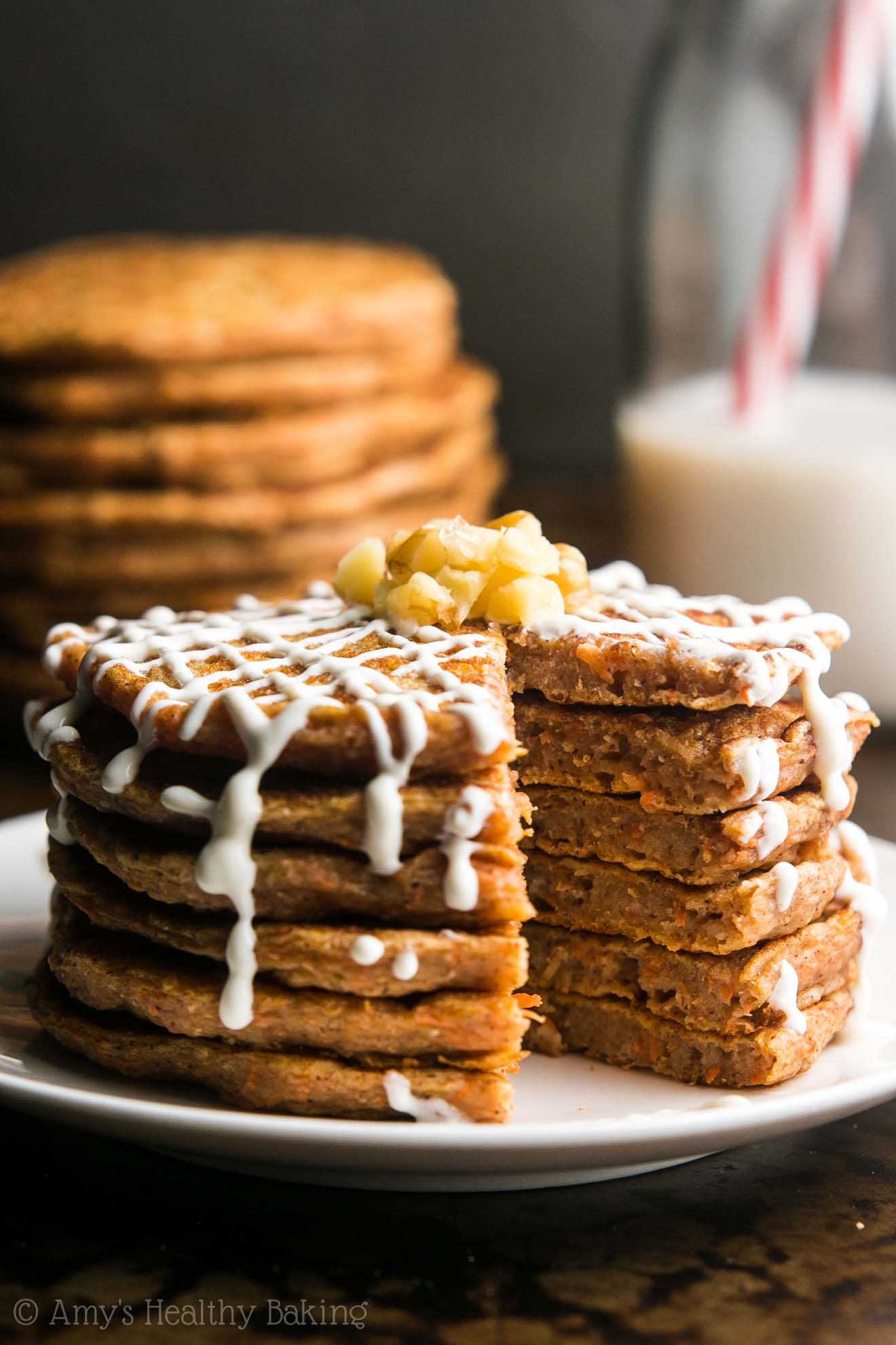 Healthy Carrot Cake Pancakes
 Carrot Cake Pancakes