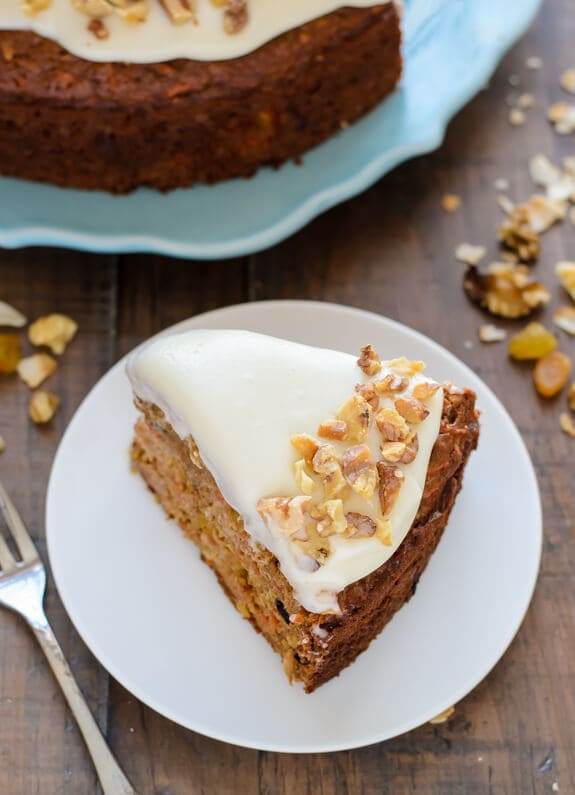 Healthy Carrot Cake Recipe
 Healthy Carrot Cake with Light Cream Cheese Frosting