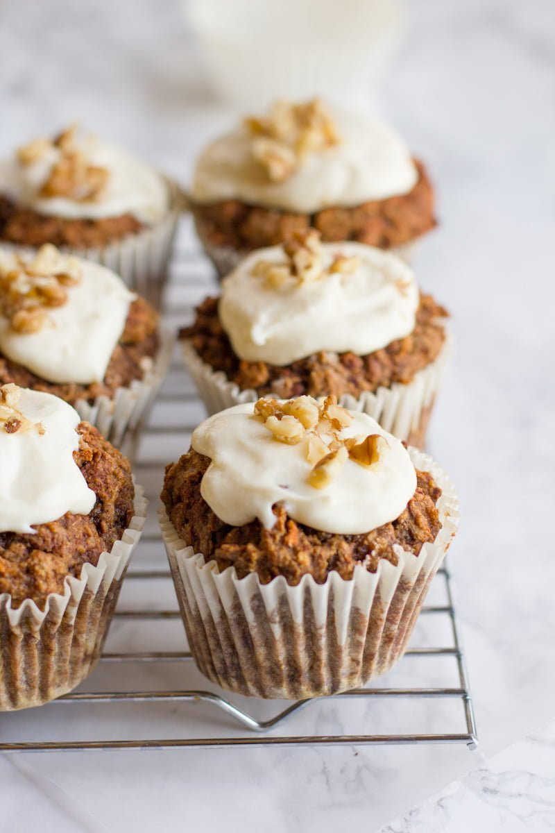 Healthy Carrot Cupcakes
 Healthy Carrot Cake Muffins Wholefully