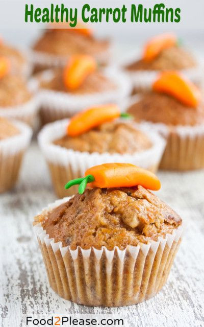 Healthy Carrot Muffins
 Healthy Carrot Muffins try with apple sauce to replace