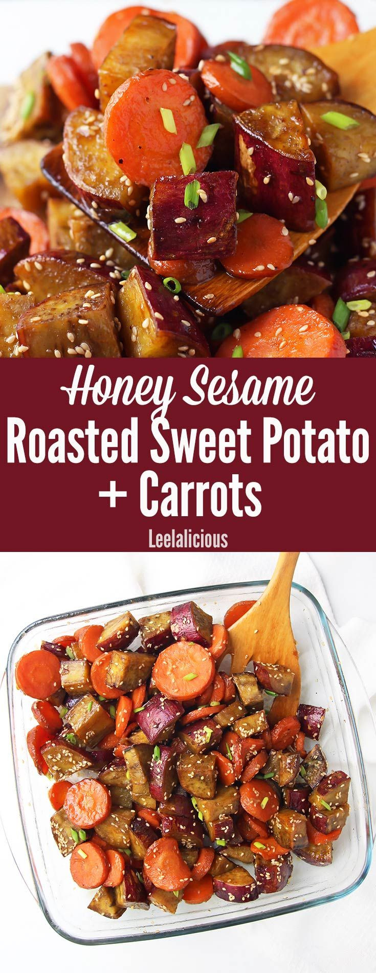 Healthy Carrot Recipes
 Honey Sesame Roasted Sweet Potato and Carrots